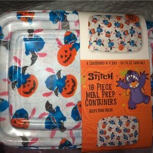 🎃 Disney Stitch Halloween theme Meal Prep / storage containers.